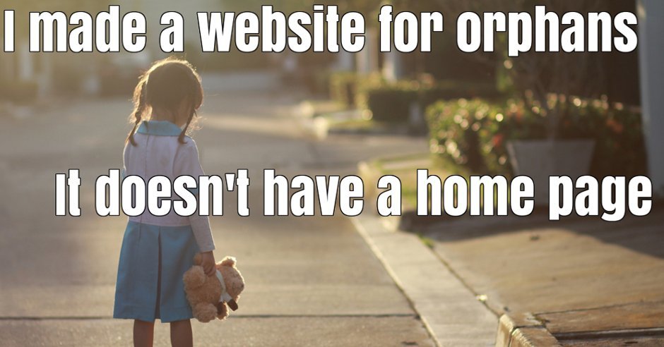 dark jokes about orphans